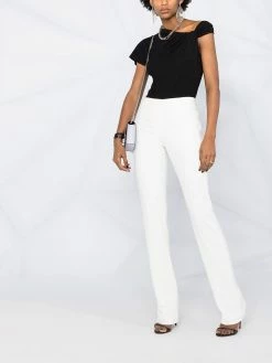 Alexander McQueen twist-detail off-shoulder T-shirt