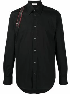 Alexander McQueen shoulder brace detail shirt