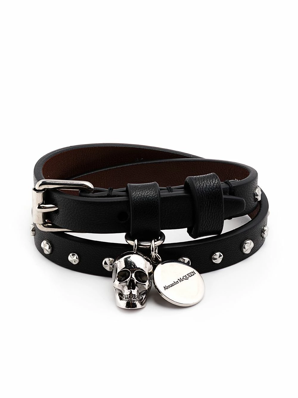 Alexander McQueen Skull charm wraparound bracelet 1 Alexander McQueen skull charm wraparound bracelet