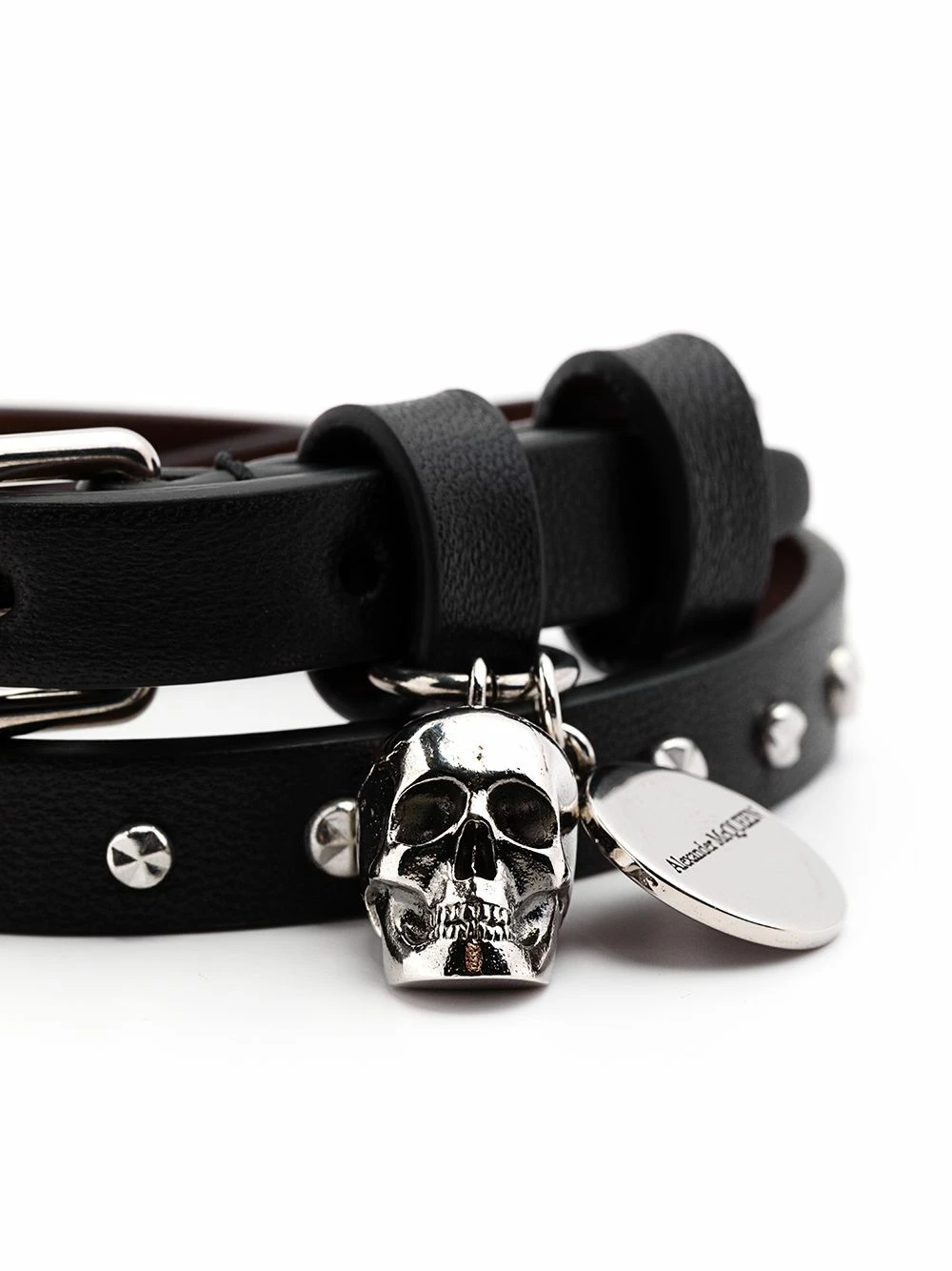 Alexander McQueen Skull charm wraparound bracelet 3 Alexander McQueen skull charm wraparound bracelet
