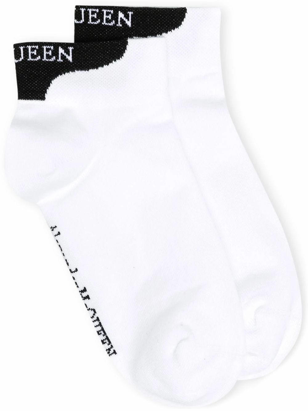 Alexander McQueen Logo embroidered socks 1 Alexander McQueen logo-embroidered socks