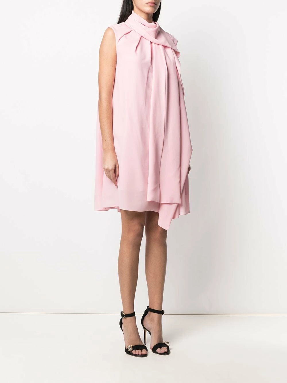 Alexander McQueen Scarf detail shift dress 3 Alexander McQueen scarf detail shift dress