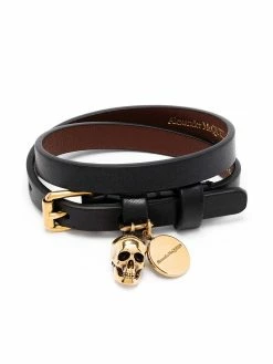 Alexander McQueen skull-motif wraparound bracelet