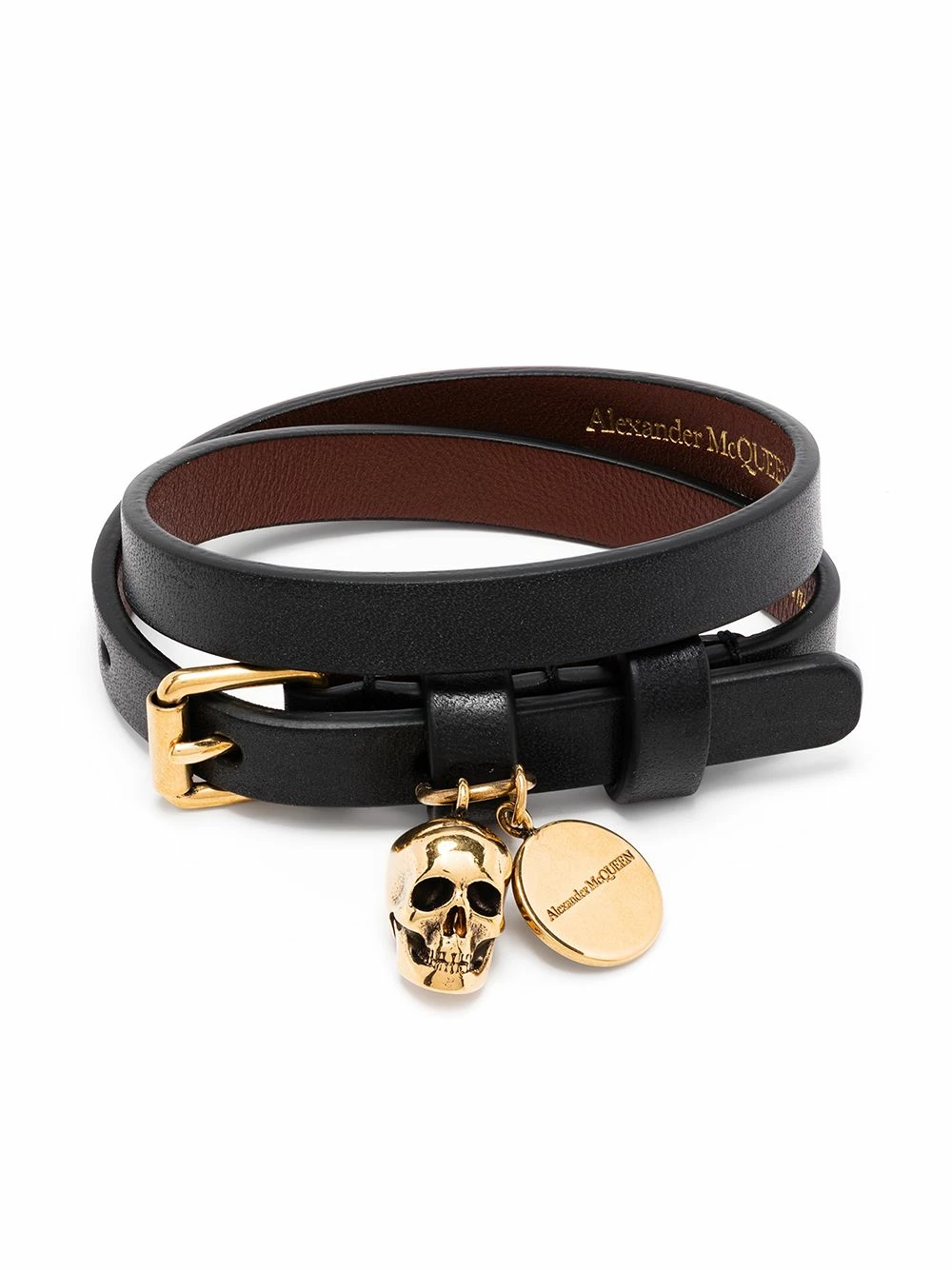 Alexander McQueen Skull motif wraparound bracelet 1 Alexander McQueen skull-motif wraparound bracelet