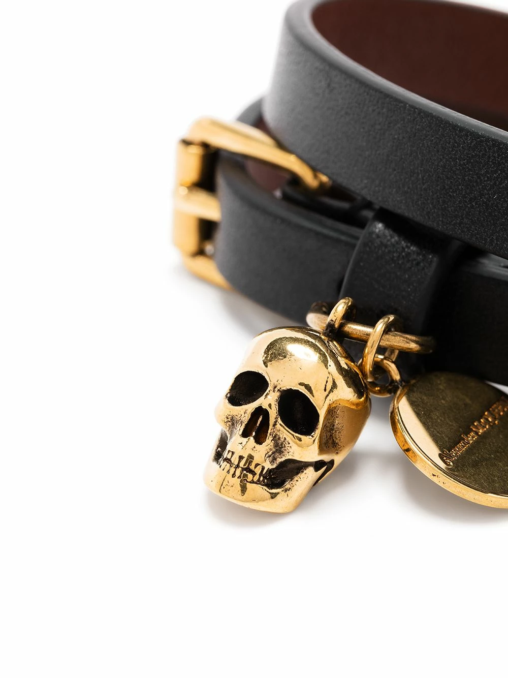 Alexander McQueen Skull motif wraparound bracelet 3 Alexander McQueen skull-motif wraparound bracelet
