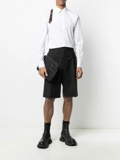 Alexander McQueen logo-strap button-up shirt