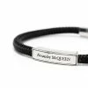 Alexander McQueen Logo engraved plaque bracelet 5 Alexander McQueen logo-engraved plaque bracelet