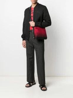 Alexander McQueen embroidered-logo bomber jacket