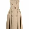Alexander McQueen sleeveless pleated trench coat