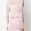 Alexander McQueen crochet long-sleeve top