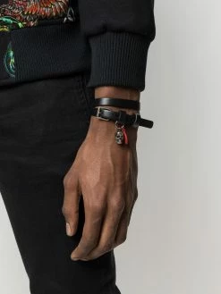 Alexander McQueen skull logo wraparound bracelet