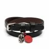 Alexander McQueen skull logo wraparound bracelet