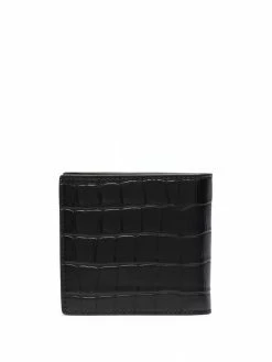 Alexander McQueen croco-effect skull cardholder