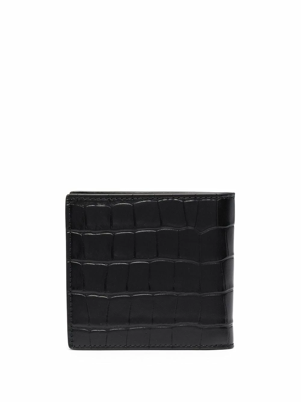 Alexander McQueen Croco effect skull cardholder 2 Alexander McQueen croco-effect skull cardholder