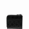 Alexander McQueen monogram-print zip-up wallet
