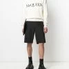 Alexander McQueen logo-embroidered knitted jumper