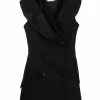 Alexander McQueen sleeveless double-breasted blazer