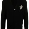 Alexander McQueen brooch-detail wool cardigan