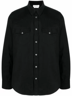 Alexander McQueen Selvedge-tape denim shirt
