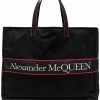 Alexander McQueen East West logo tote bag