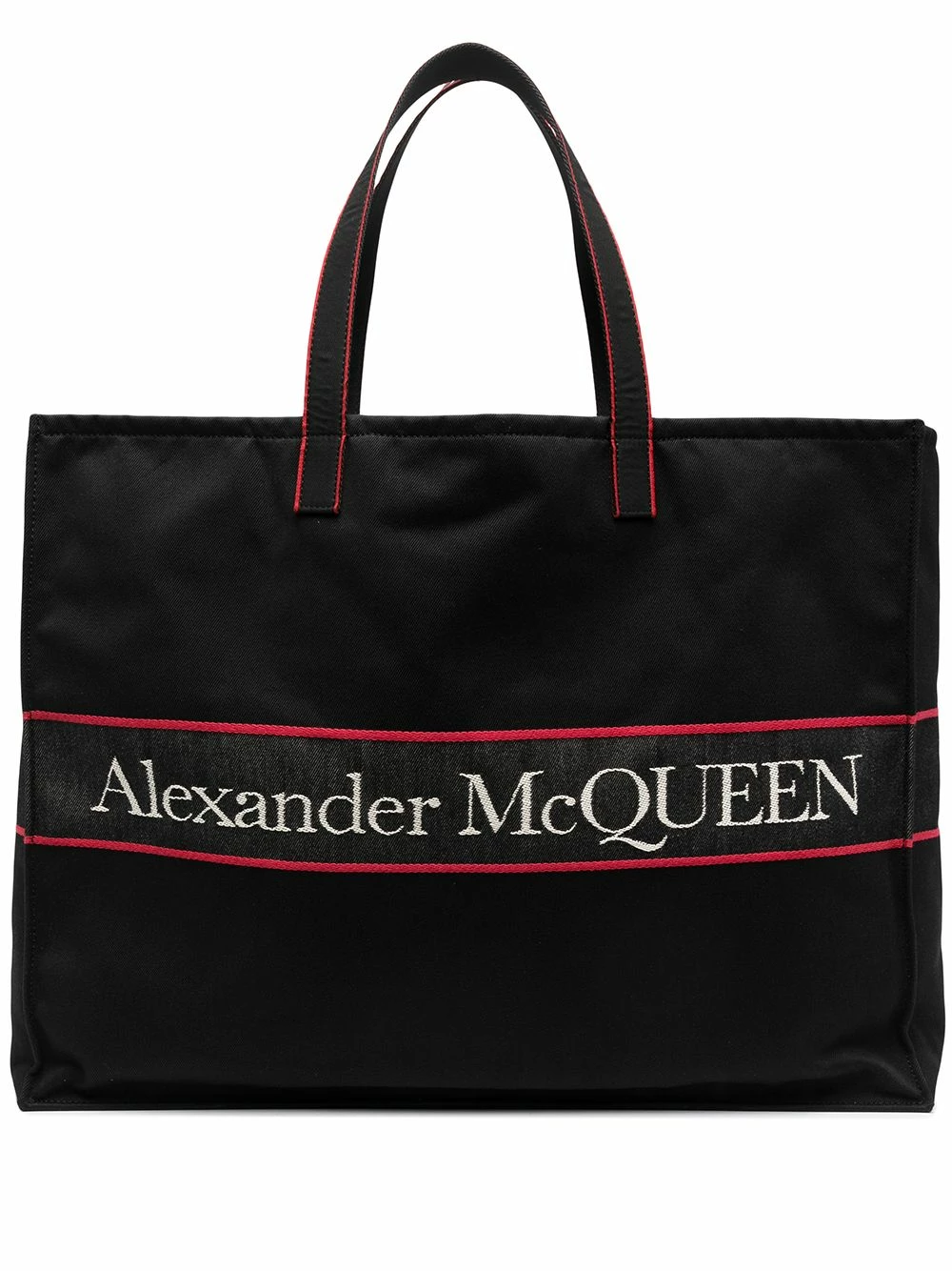 Alexander McQueen East West logo tote bag 1 Alexander McQueen East West logo tote bag