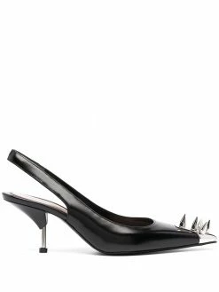 Alexander McQueen Punk Stud slingback pumps