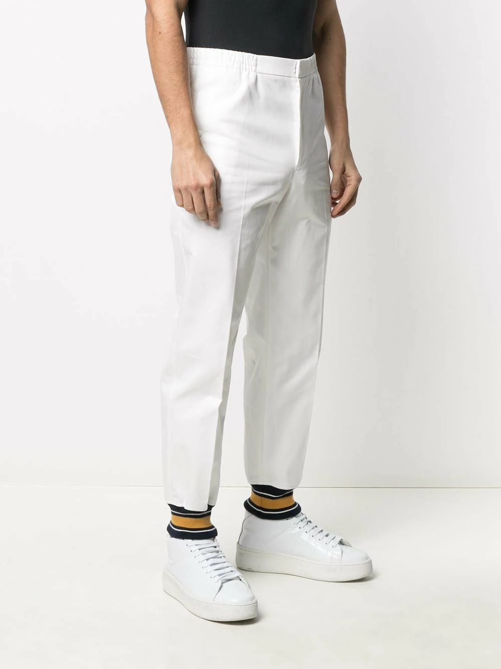 Alexander McQueen Knit striped cuff trackpants 3 Alexander McQueen knit striped cuff trackpants