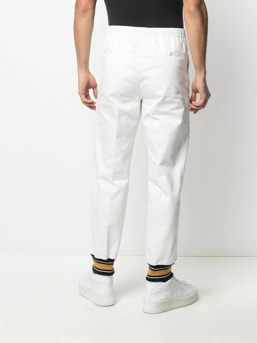 Alexander McQueen Knit striped cuff trackpants 4 Alexander McQueen knit striped cuff trackpants