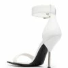 Alexander McQueen square-toe leather sandals