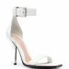 Alexander McQueen square-toe leather sandals