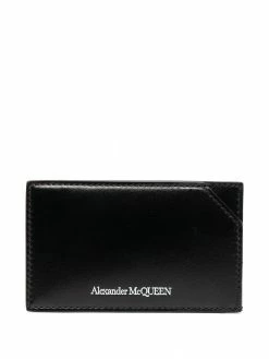 Alexander McQueen logo stamp cardholder