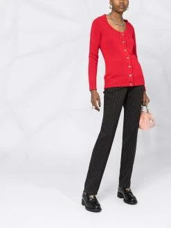 Alexander McQueen scoop-neck buttoned cardigan