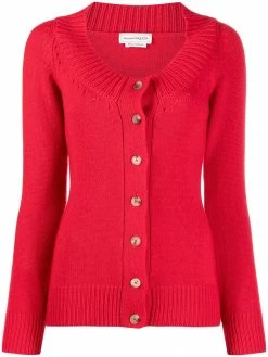 Alexander McQueen scoop-neck buttoned cardigan