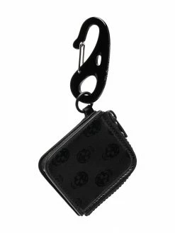 Alexander McQueen Skull logo print keyring pouch