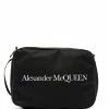 Alexander McQueen logo print wash bag