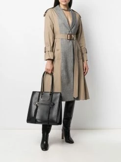 Alexander McQueen panelled mid-length trench coat