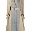 Alexander McQueen panelled mid-length trench coat