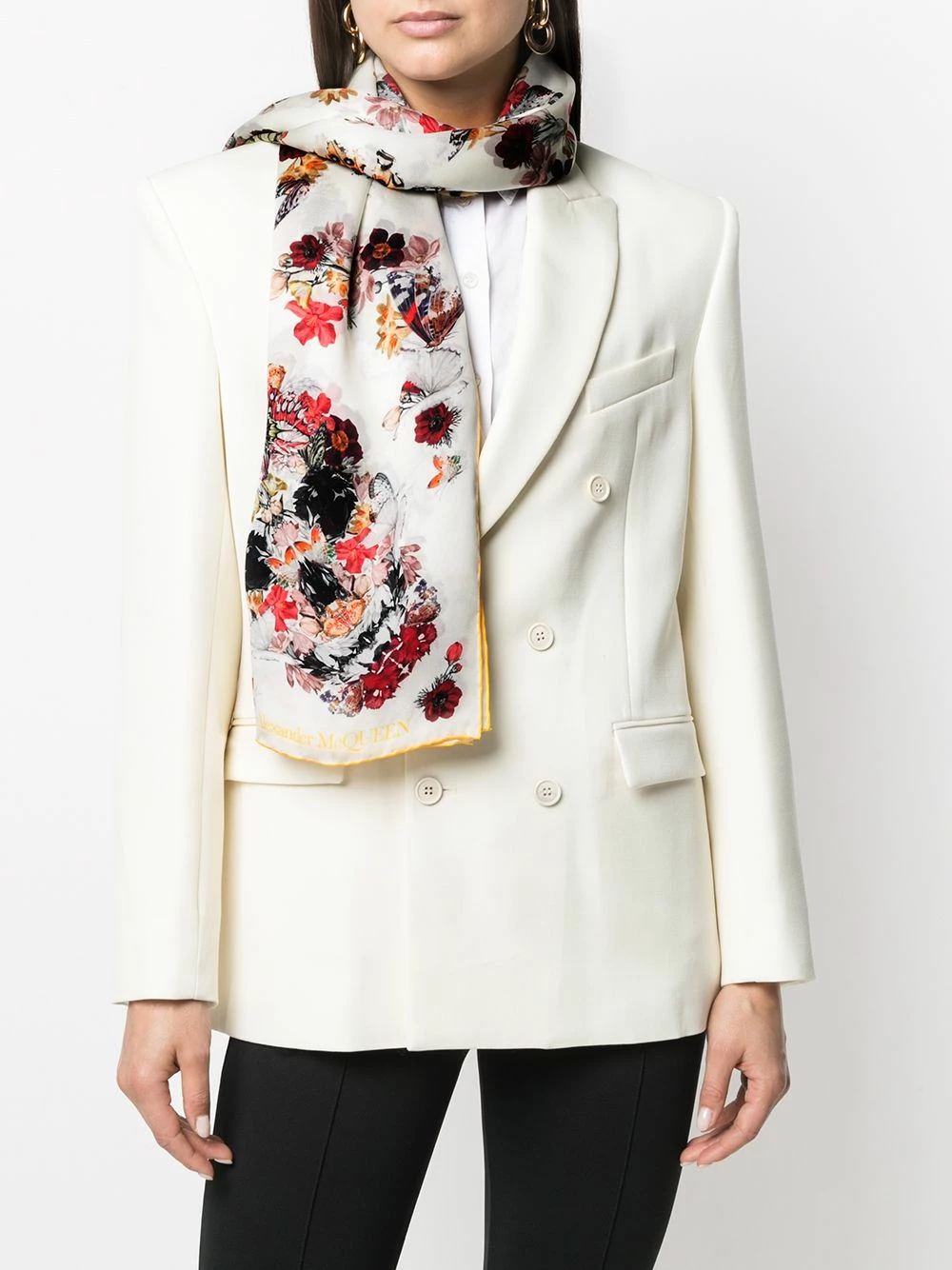 Alexander McQueen Botanical Paisley scarf 2 Alexander McQueen Botanical Paisley scarf