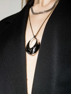 Alexander McQueen double-chain pendant necklace