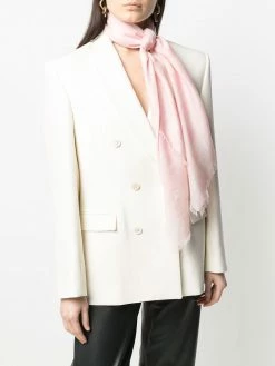 Alexander McQueen skull-print modal-silk blend scarf