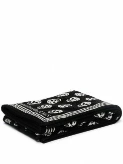 Alexander McQueen skull pattern towel