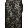 Alexander McQueen high-waisted lace pencil skirt