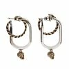 Alexander McQueen Double hoop skull earrings 4 Alexander McQueen double hoop skull earrings