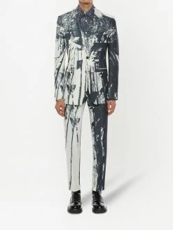 Alexander McQueen trompe-l'ail print blazer