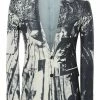 Alexander McQueen trompe-l'ail print blazer