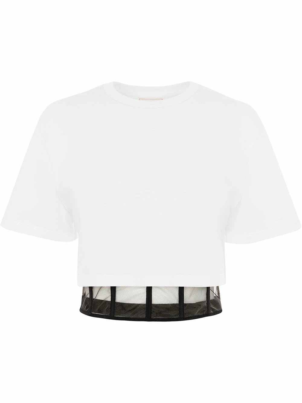 Alexander McQueen Corset detail T shirt 1 Alexander McQueen corset-detail T-shirt