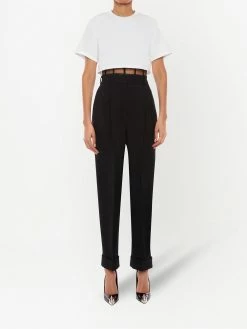 Alexander McQueen corset-detail T-shirt