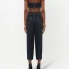 Alexander McQueen Contrast stitch crop top 8 Alexander McQueen contrast-stitch crop top