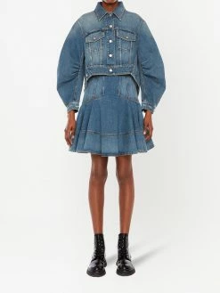 Alexander McQueen cocoon sleeve denim jacket