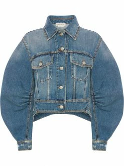 Alexander McQueen cocoon sleeve denim jacket